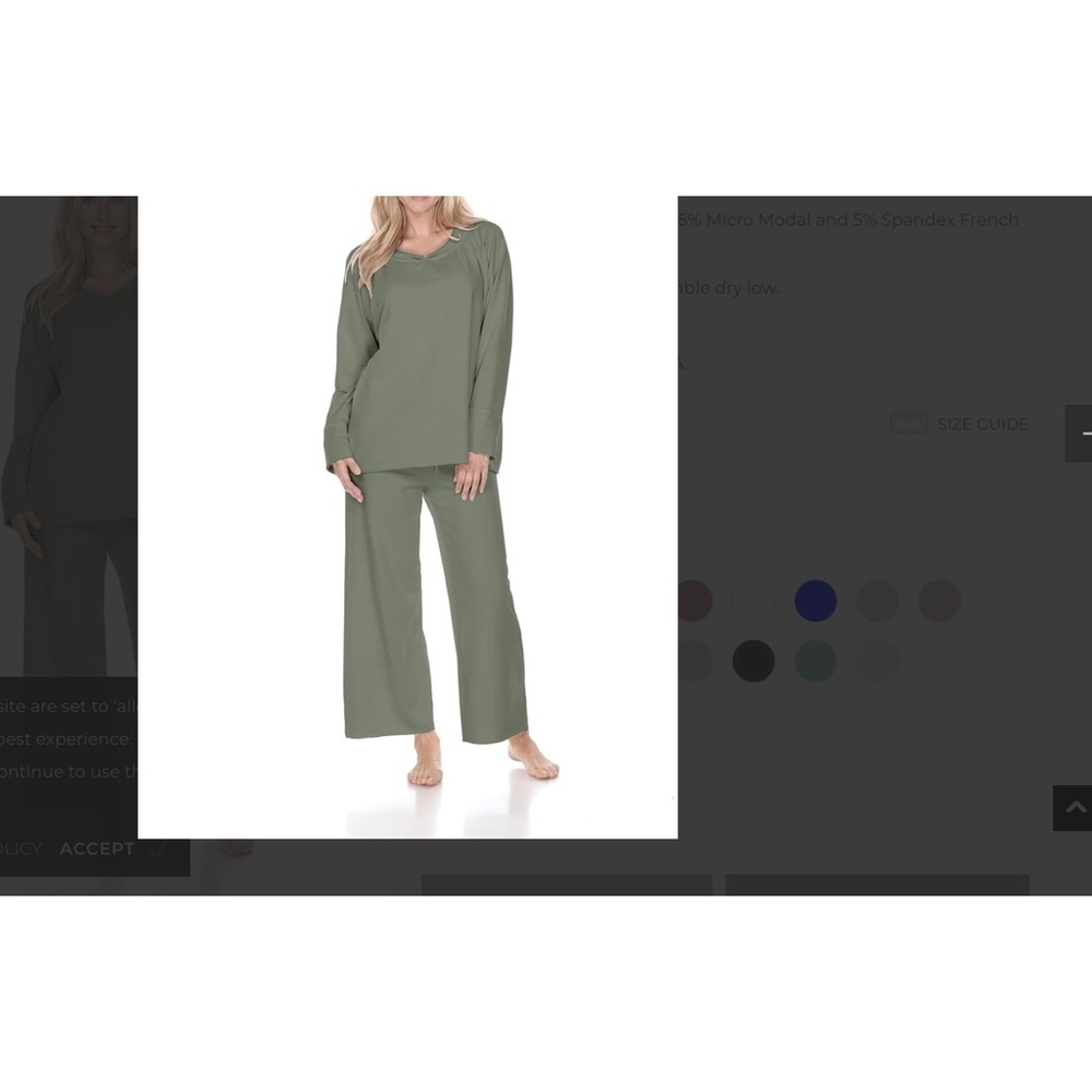 Oprah Tunic Large Olive Green Tunic French Terry Thick Favorite Things on Oprah